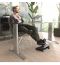 AISENS Reposapiés inclinable, Negro