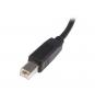 CABLE STARTECH USB A-B 2m 480 Mbit/s NEGRO USB2HAB2M