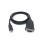 Equip 133392 cable de serie Negro 1,5 m USB Tipo C DB-9