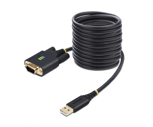 StarTech.com 1P10FFC-USB-SERIAL cable de serie Negro 3 m USB tipo A DB-9