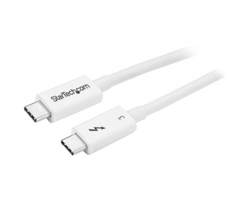 StarTech.com Cable de 0.5m Thunderbolt 3 Cable Compatible con USB-C y ...