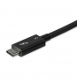 StarTech.com Cable de 0.8m Thunderbolt 3 USB-C 40Gbps - Compatible con Thunderbolt y USB - Negro