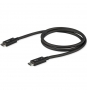 StarTech.com Cable de 0.8m Thunderbolt 3 USB-C 40Gbps - Compatible con Thunderbolt y USB - Negro